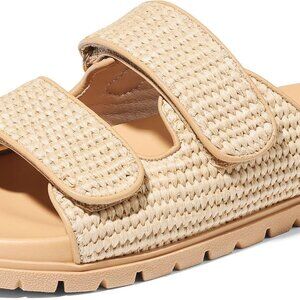 Raffia Sandals Women Flat Beach Espadrille Slip On Open Toe Casual Summer